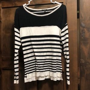 Black and white striped shirt